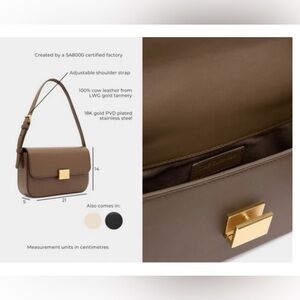 The Curated Mini Shoulder Leather Bag, Brown